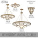 Istria 8 Light 28 inch Ashen Gold Pendant Ceiling Light